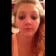 A cute blonde girl with big, expressive eyes records herself taking a shit and pissing while sitting on a toilet. Pooping and peeing sounds are clearly audible. Facial expressions are great. Nice little video!